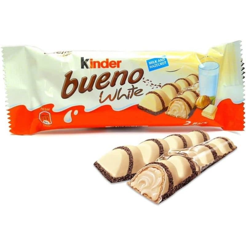 Kinder Bueno Chocolate Blanco barrita rellena
