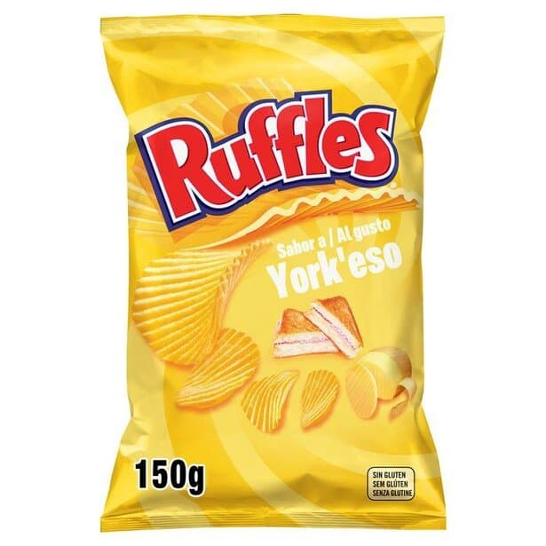 Ruffles sabor York Queso papas fritas