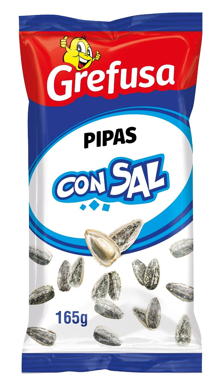 Grefusa Pipas G con sal bolsa 165 g