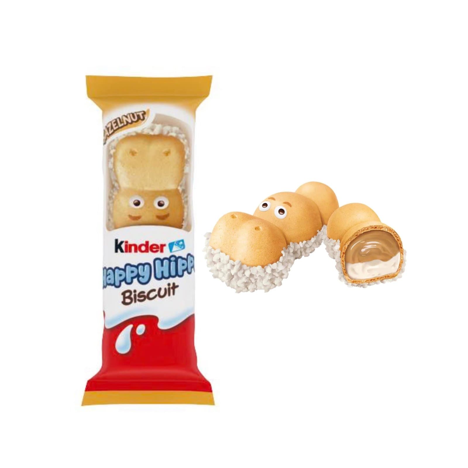 Kinder Happy Hippo galleta rellena crema de cacao y leche