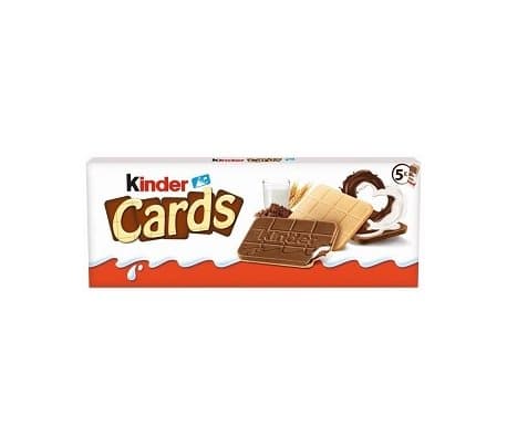 Kinder Cards galletas rellenas de crema de leche y cacao