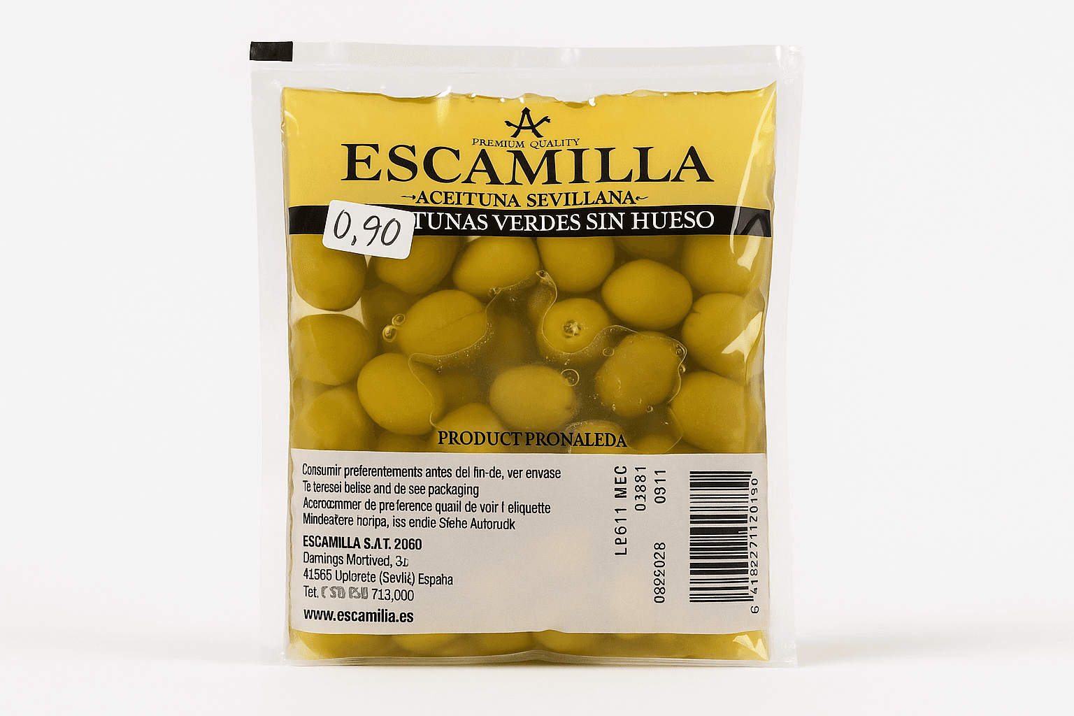  aceitunas verdes manzanilla sin hueso 